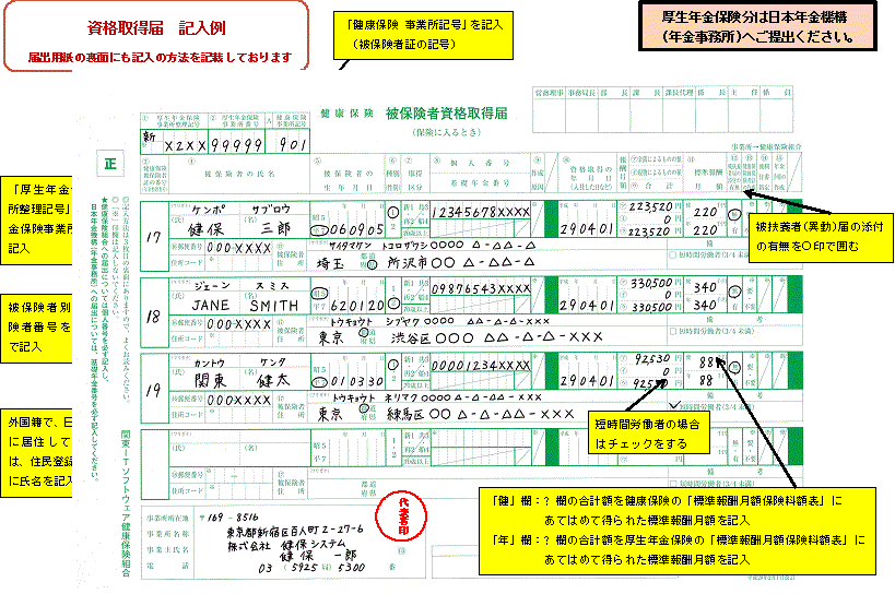 従業員を採用したとき