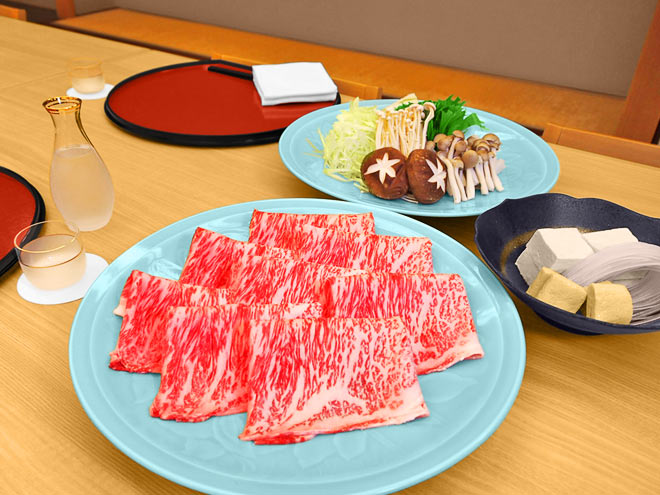 鍋会席　牛しゃぶ