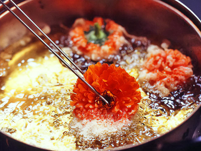 キンセンカの天ぷら